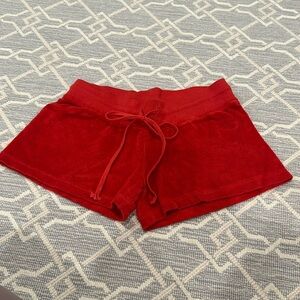 Terry cloth short shorts